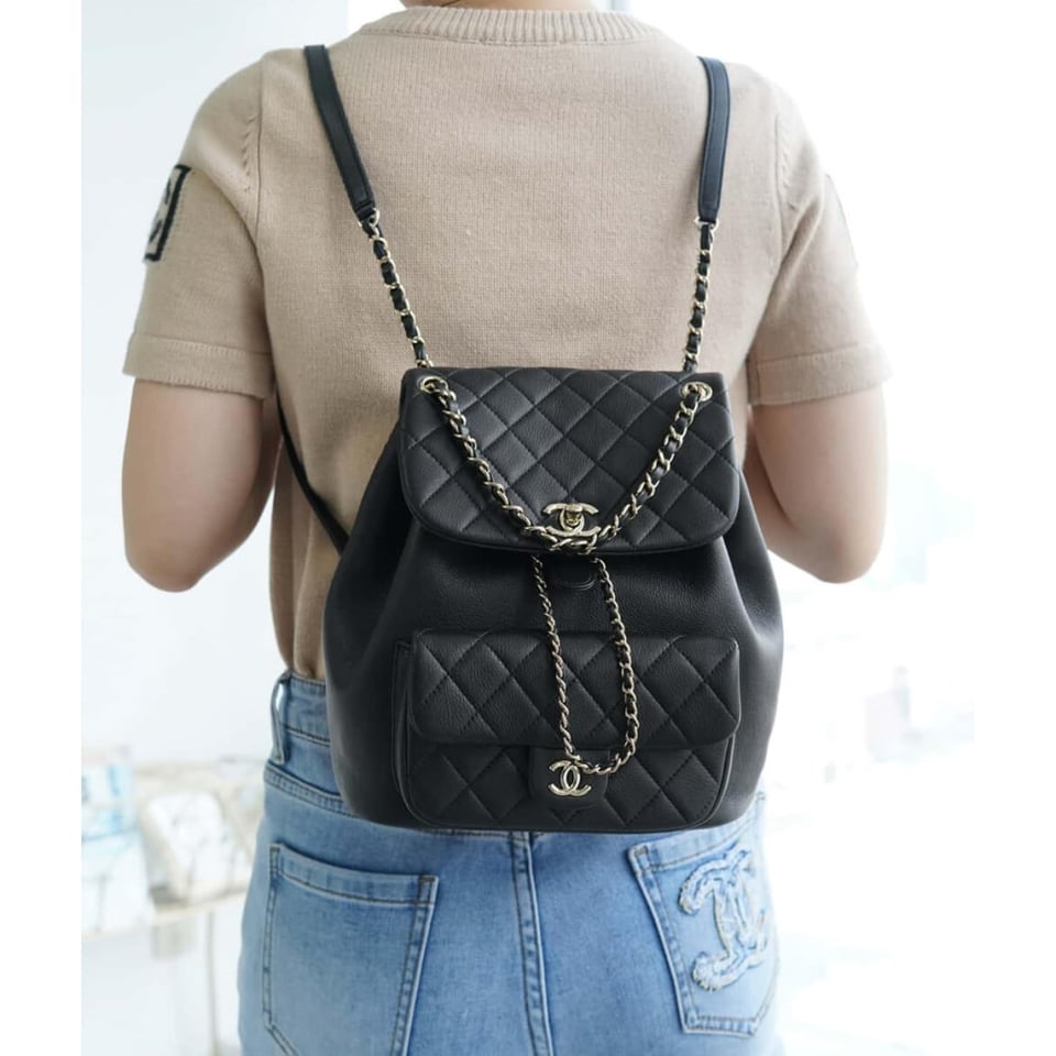 Chanel Calfskin Quilted Medium Duma Backpack 23cm view 5