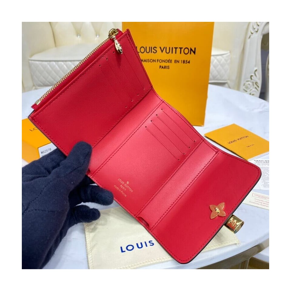 Louis Vuitton Flower Compact Wallet Red view 9