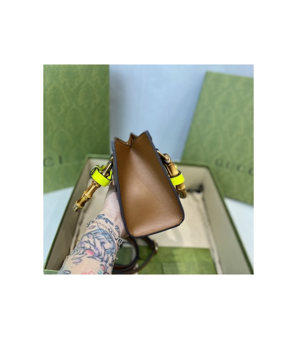 Gucci Diana Mini Tote Bag Brown view 10