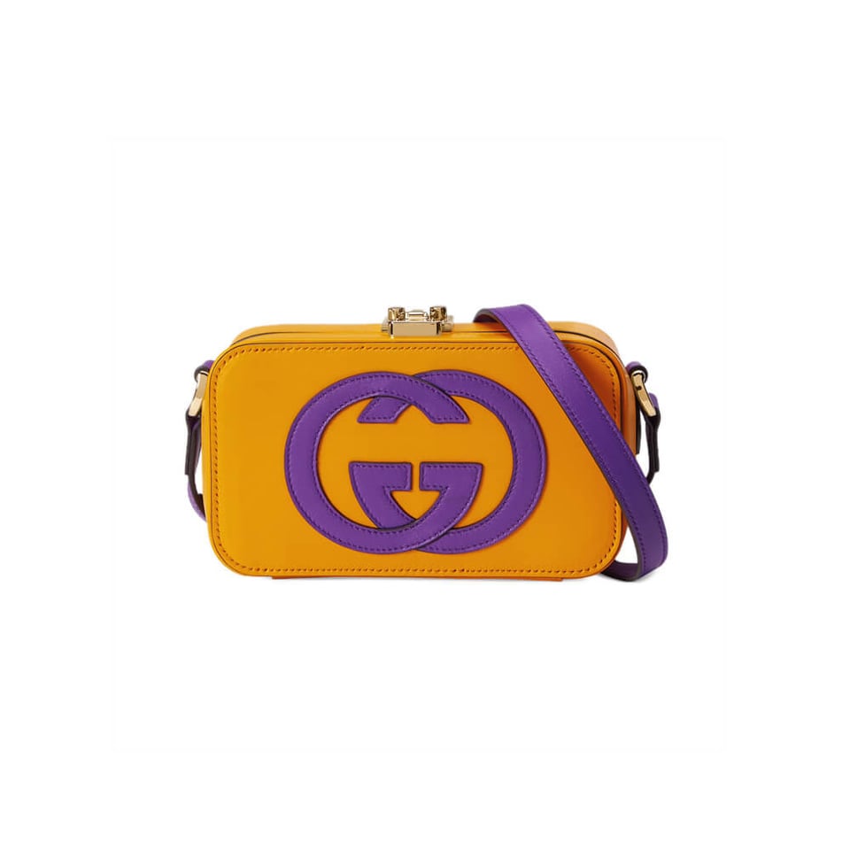 Gucci Interlocking G Mini Bag in Yellow Leather view 2