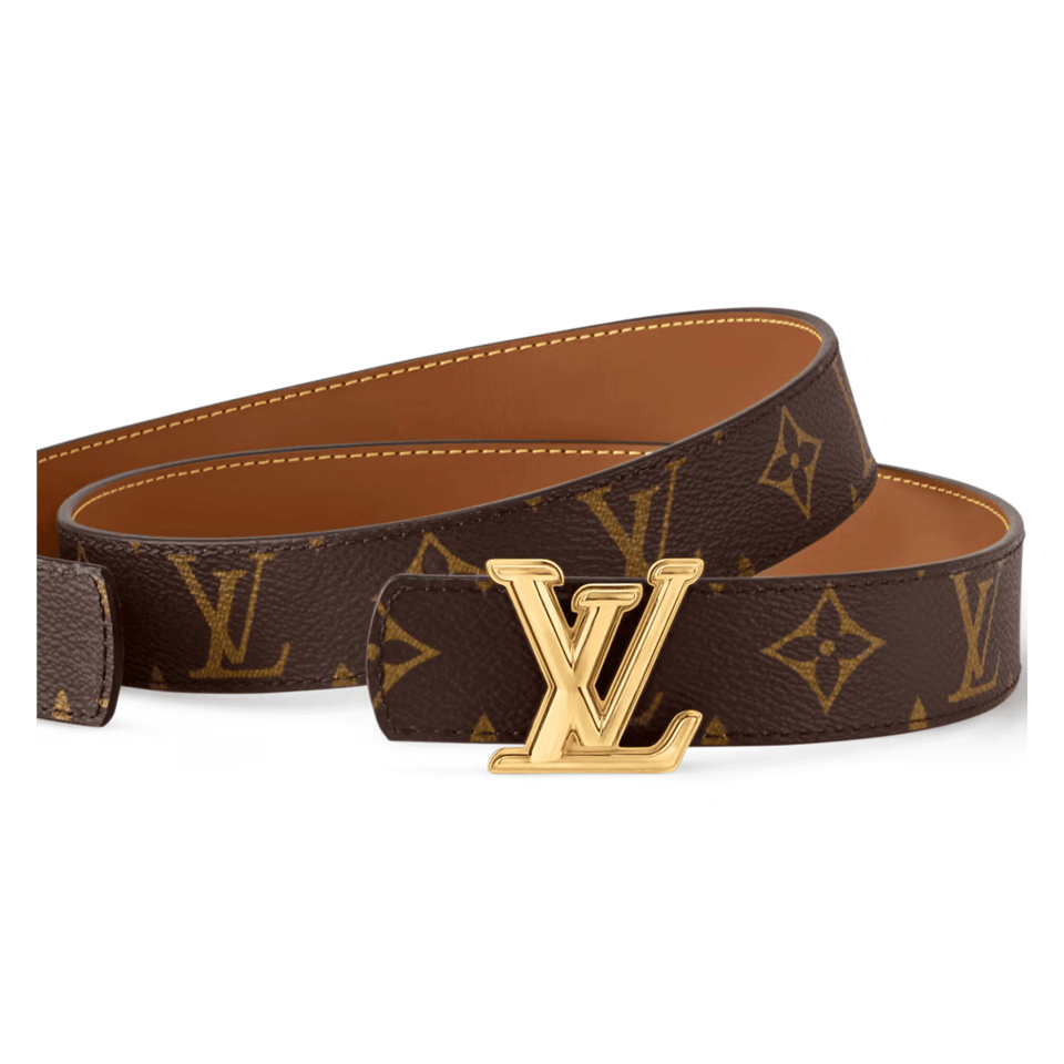 Louis Vuitton LV Gold Dimension 30mm Reversible Men Belt M4048U view 3