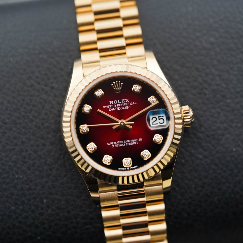 [Superclone] Rolex Datejust 31mm Red Ombré Dial President 278278 view 5