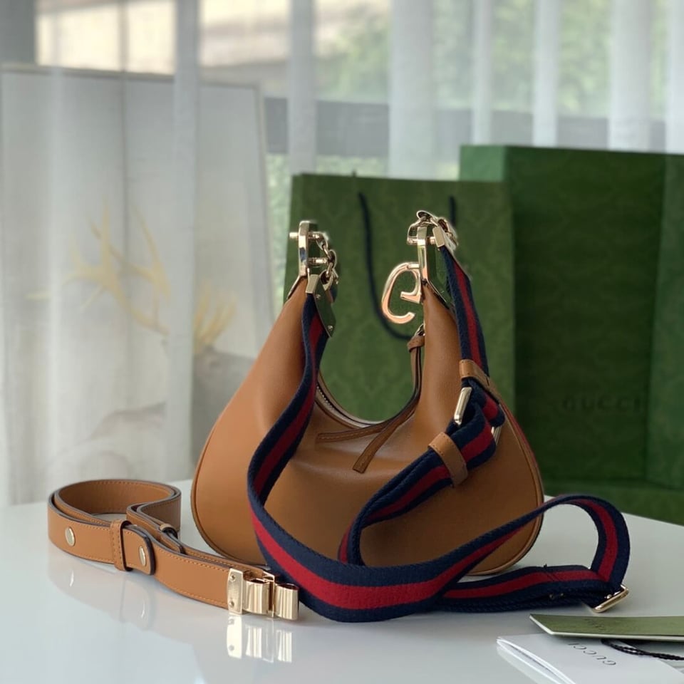 Gucci Brown Leather Attache Small Shoulder Bag 23cm view 5