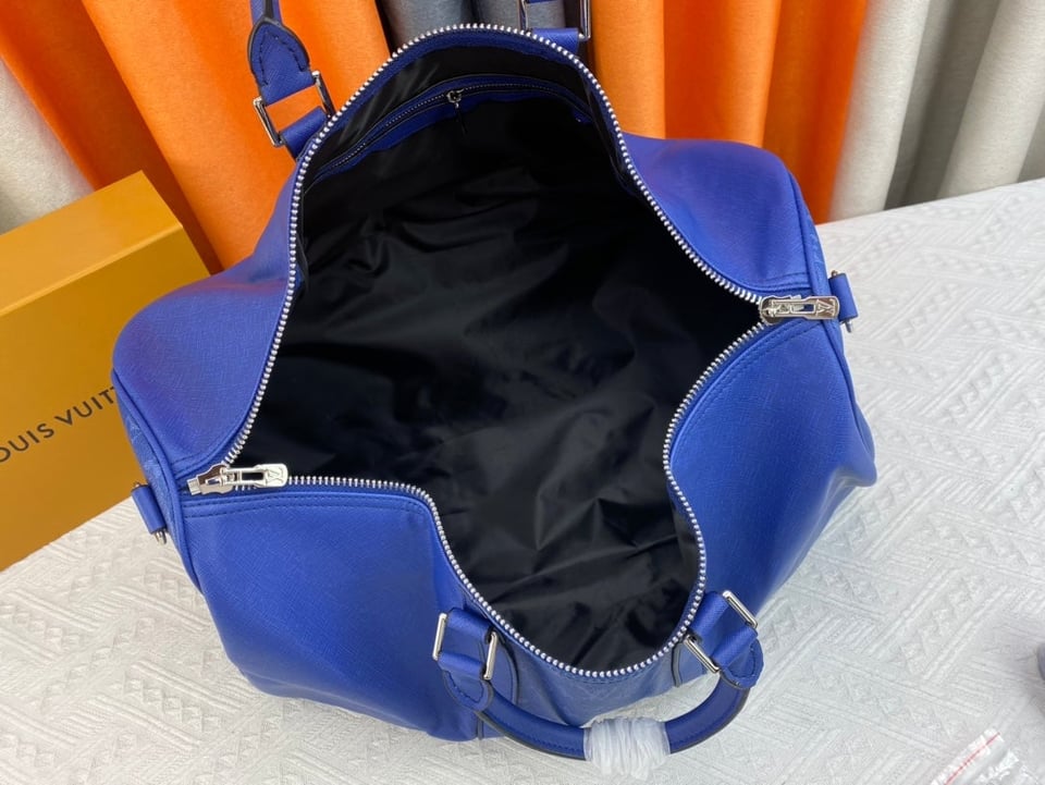 Louis Vuitton Keepall Bandouliere 50Cm Blue view 3