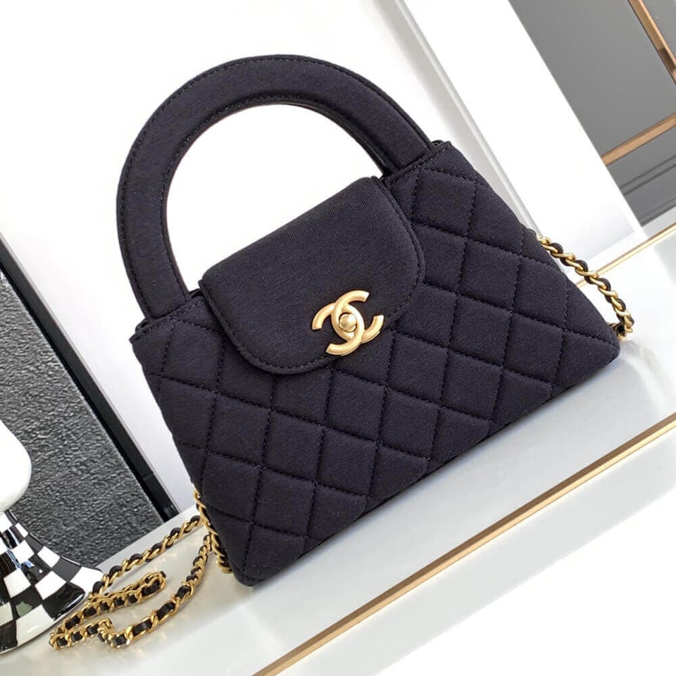 Chanel Jersey Quilted Mini Kelly Shopper Bag 13cm view 4