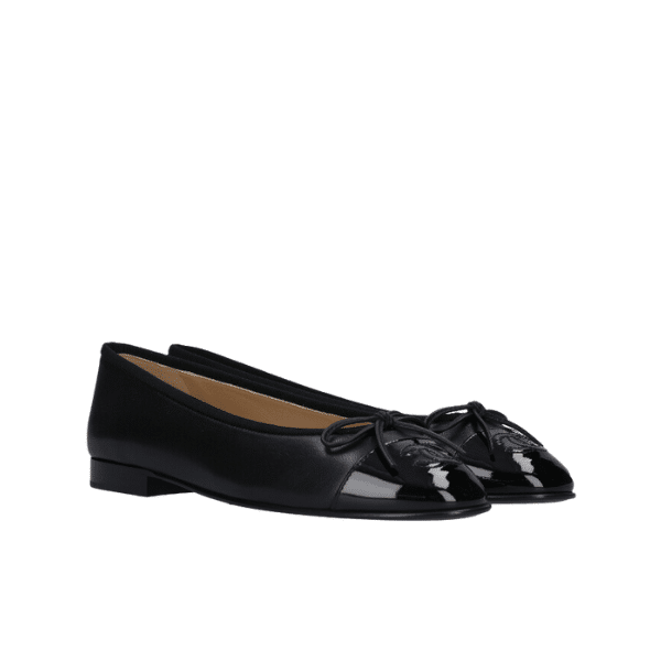 Chanel Flat Black Sandals G02819 Y01552 94305 view 2