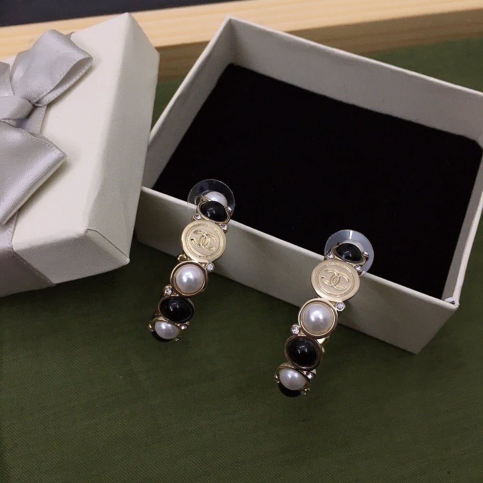 Chanel Hoop Earrings view 5