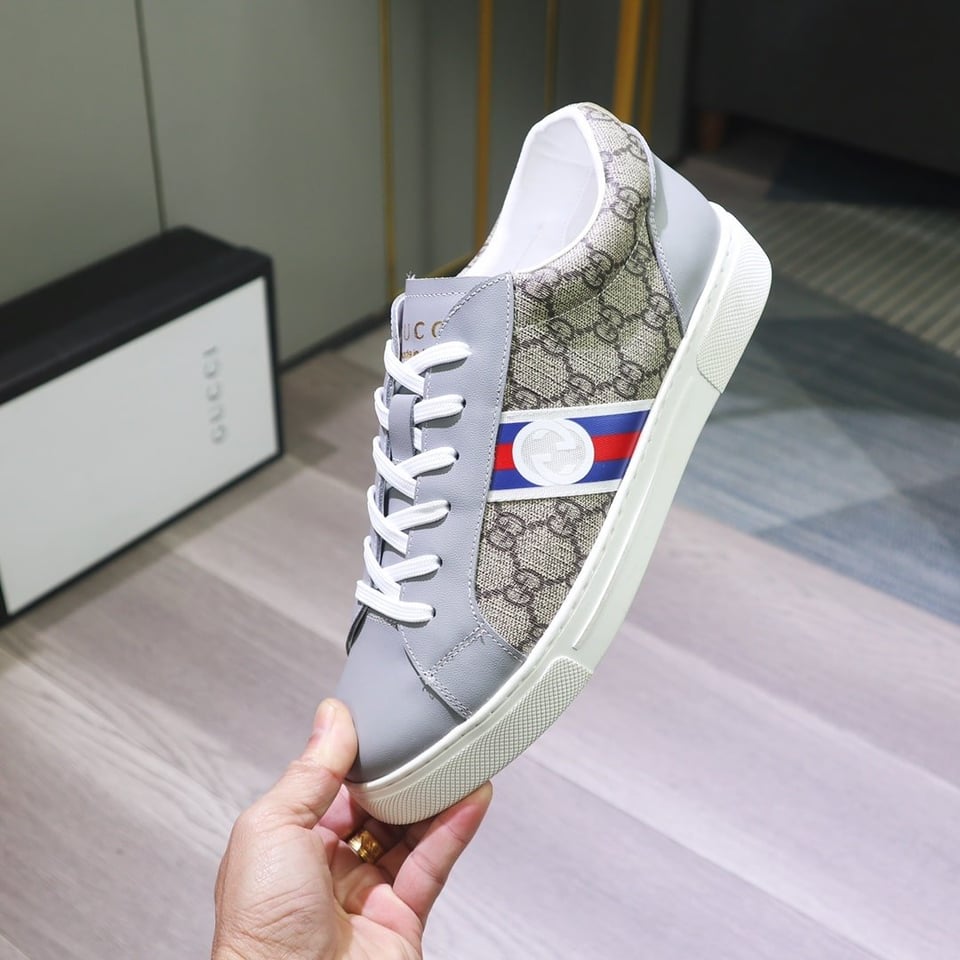 Gucci Gg Supreme Sneaker Beige Gg Blue And Orange Web view 11