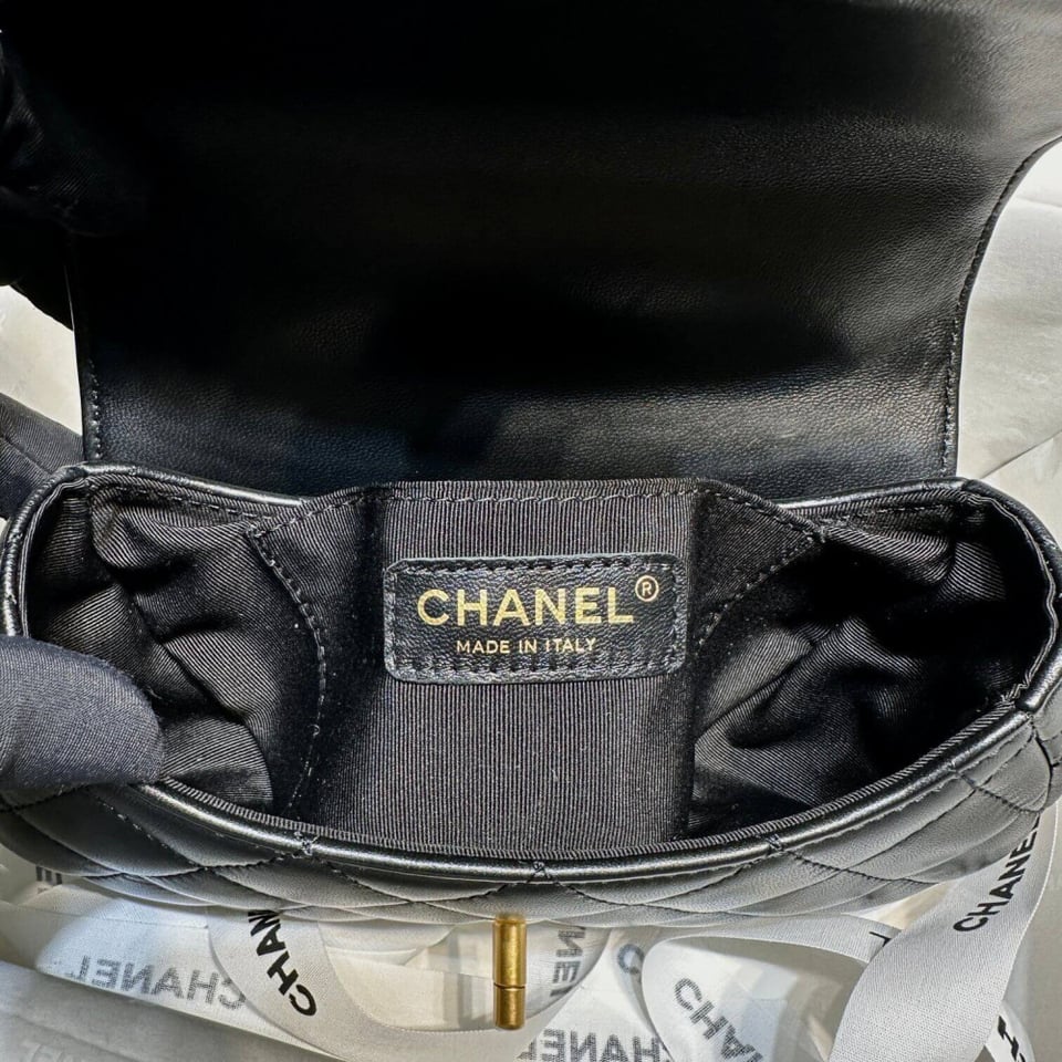 Chanel 24C Quilted Lambskin Small Bag With Top Handle view 10