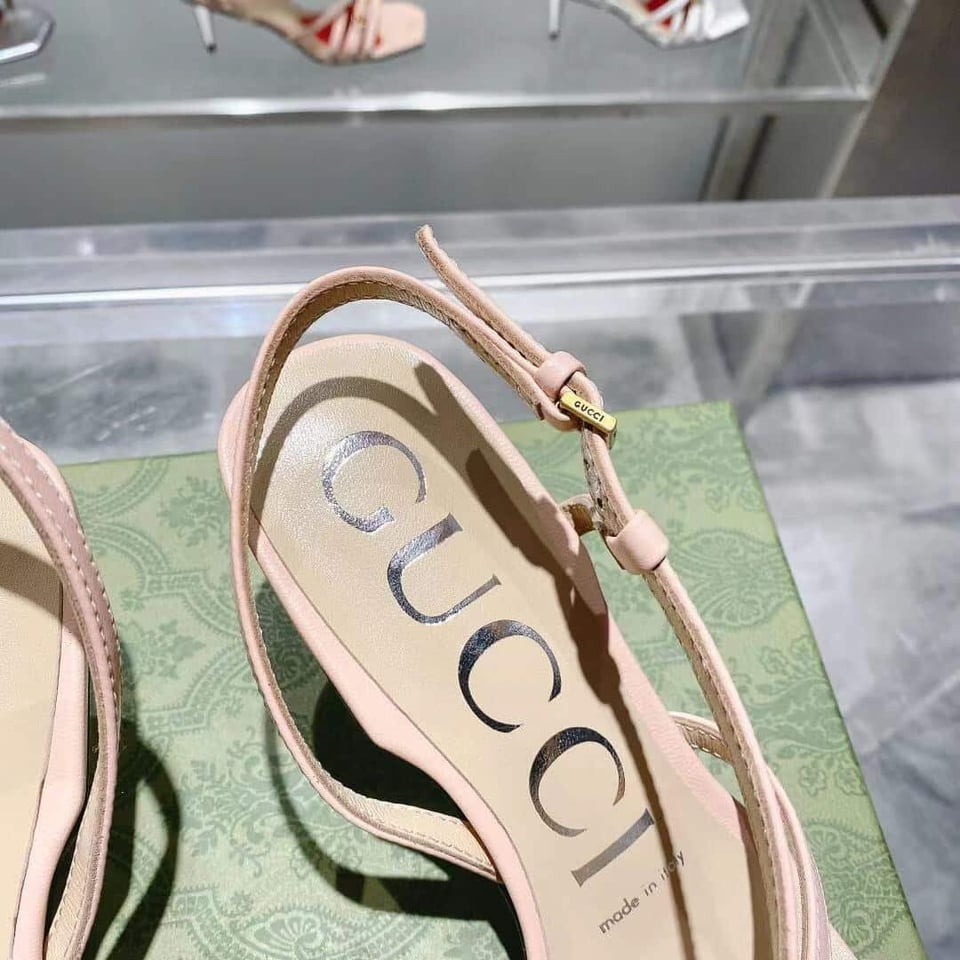 Gucci Rose Gold Mid Heel view 9