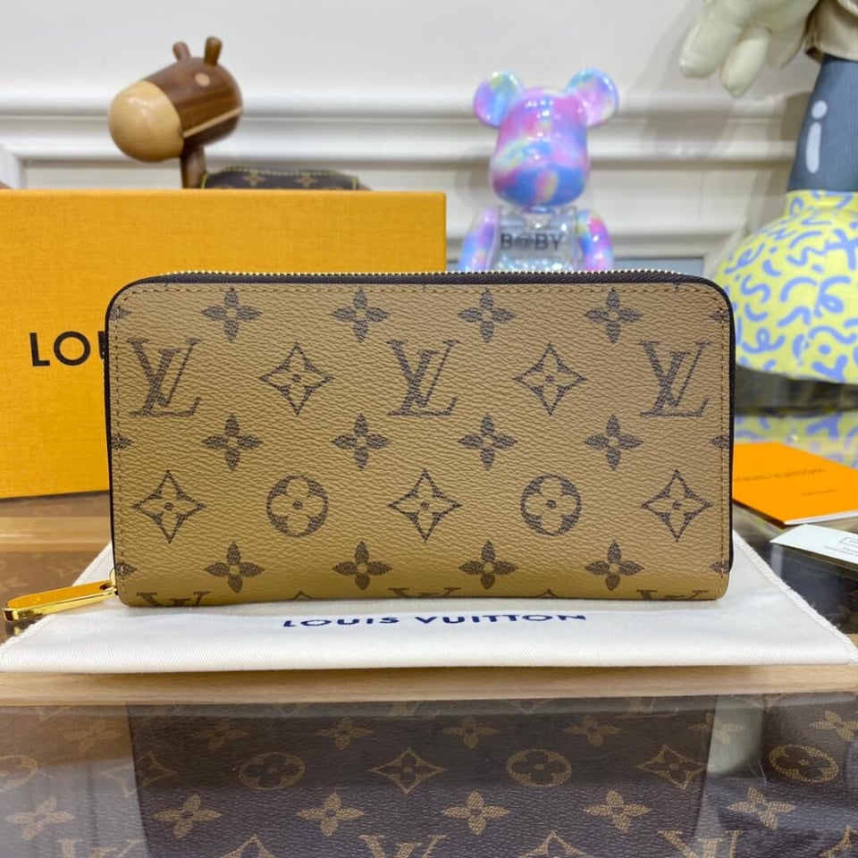 Louis Vuitton Monogram Reverse Canvas Zippy Wallet view 3