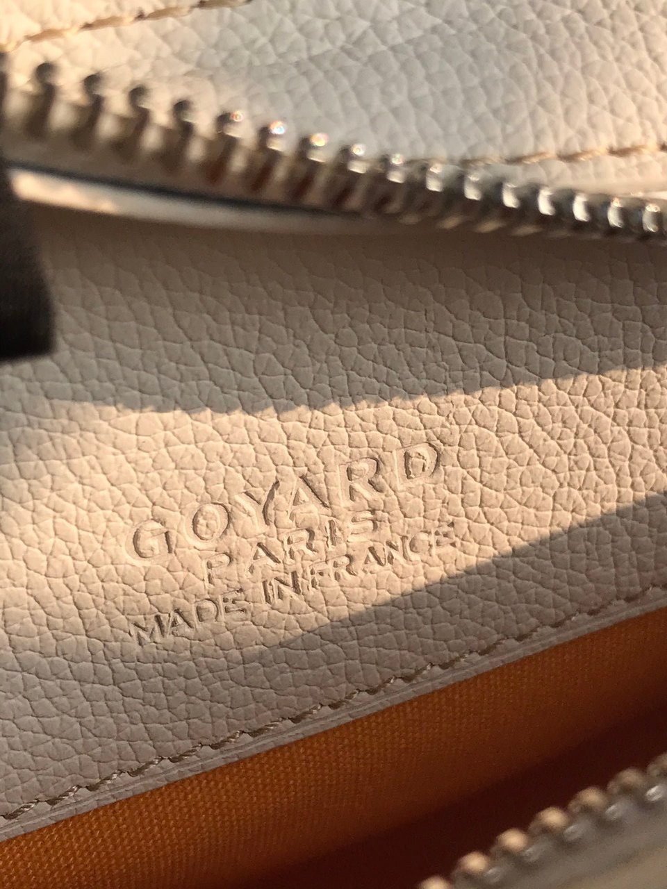 Goyard Hirondelle Bag 25 Cm White Lambskin And Goyardine Canvas view 3