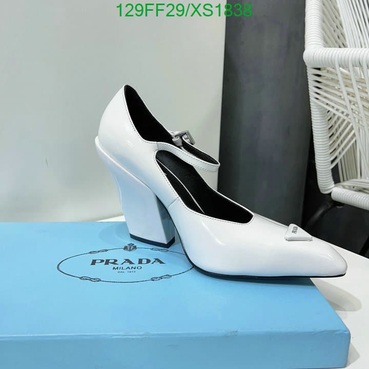 Prada Modellerie Leather Mary Jane Pumps In Nero White view 5