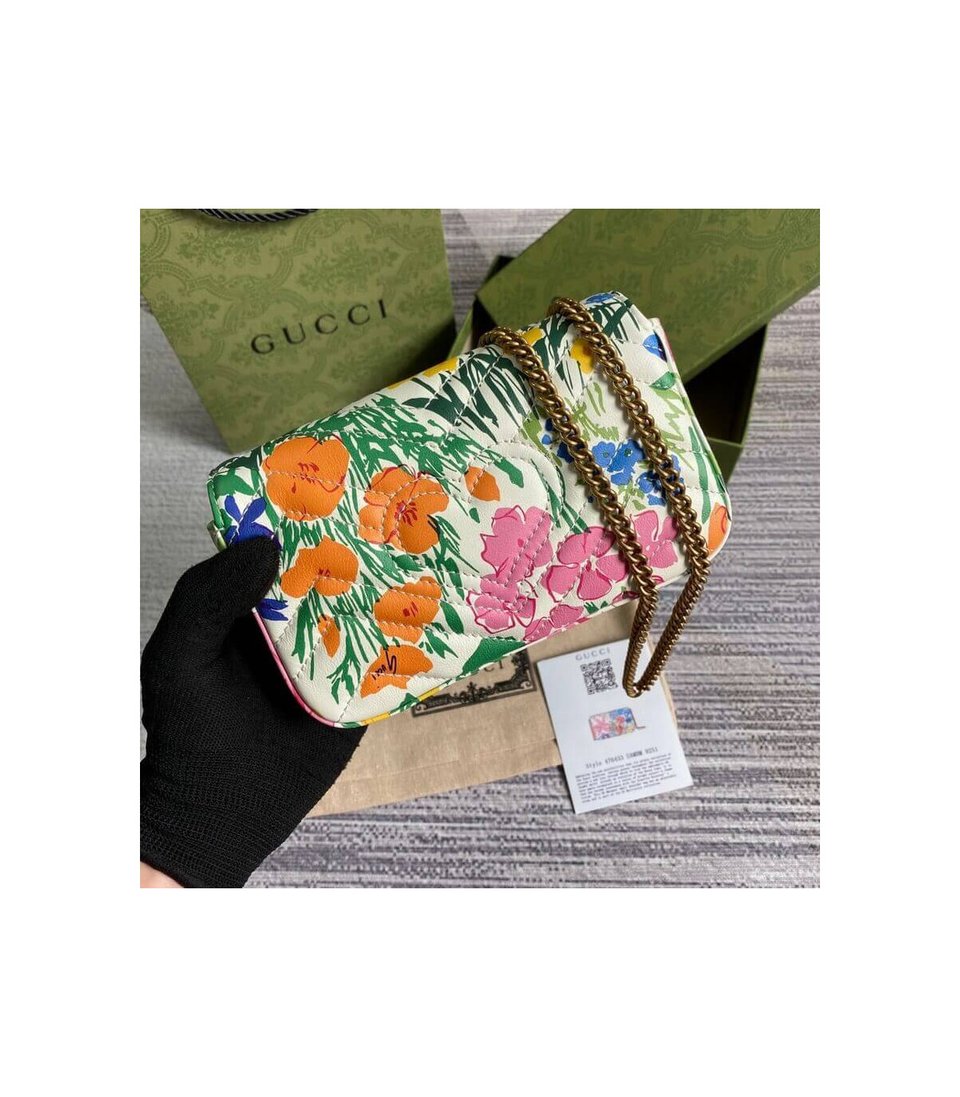 Gucci GG Marmont Ken Scott Print Super Mini Bag view 5