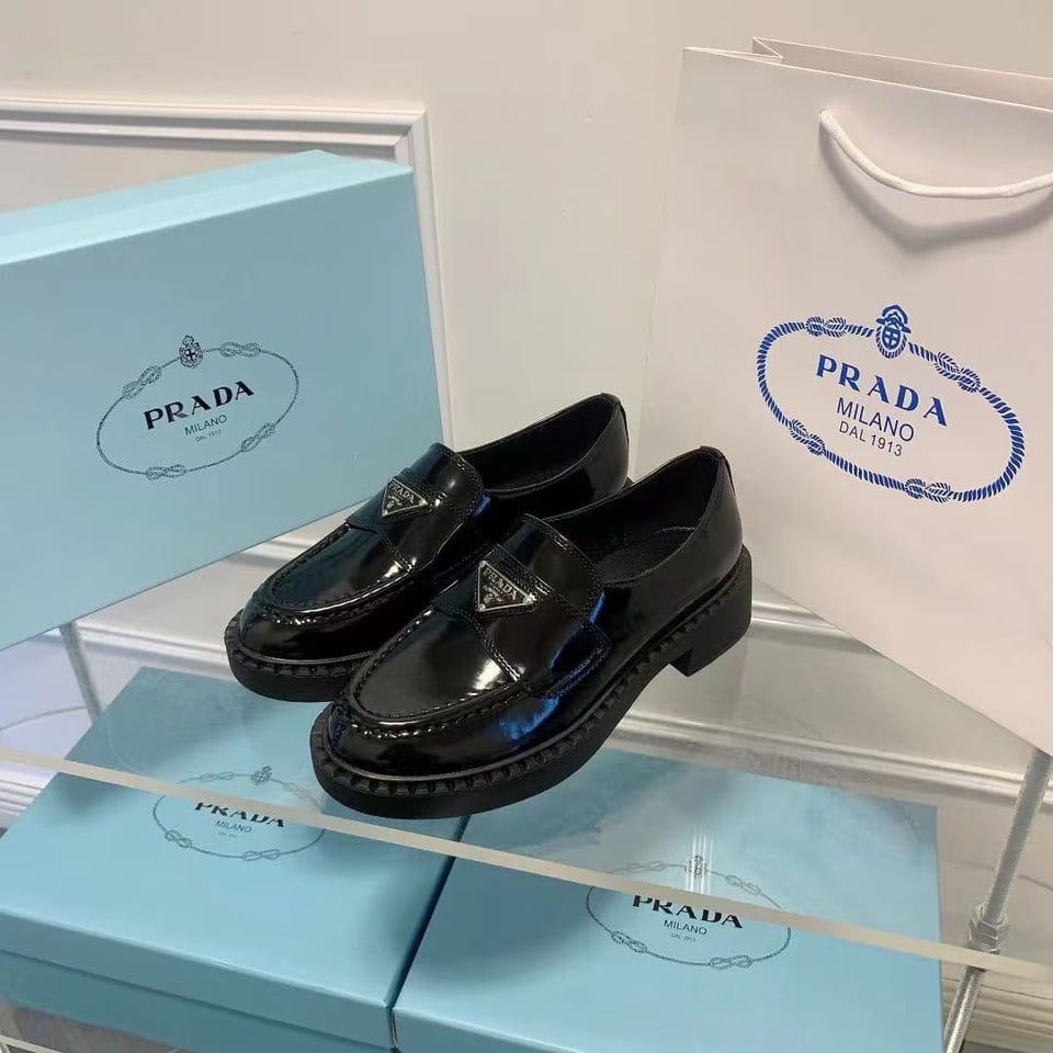 Prada Patent Leather Loafers Black 1D902M069F0002F025 view 7