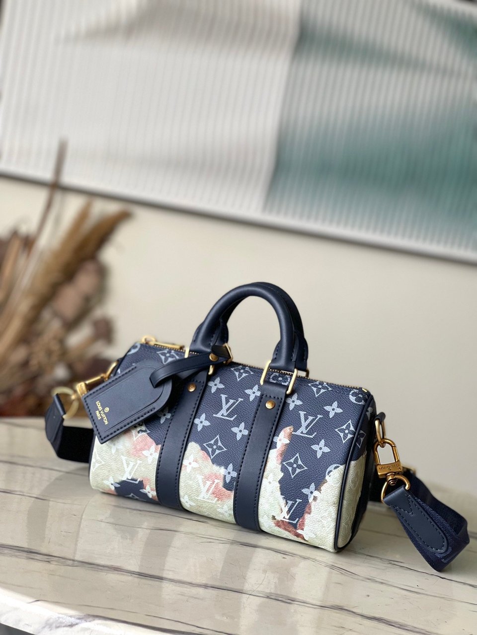 Louis Vuitton LV Keepall 25 Good Quality Blue 25cm M46804 view 2