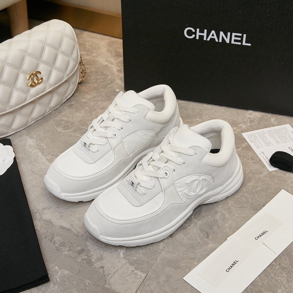 Chanel Cc Suede White G33745 Y52846 0G975 view 9