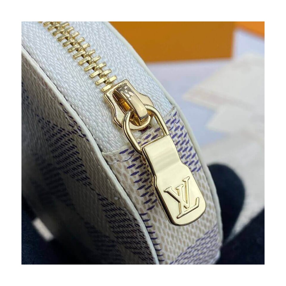 Louis Vuitton Damier Azur Round Coin Purse view 6