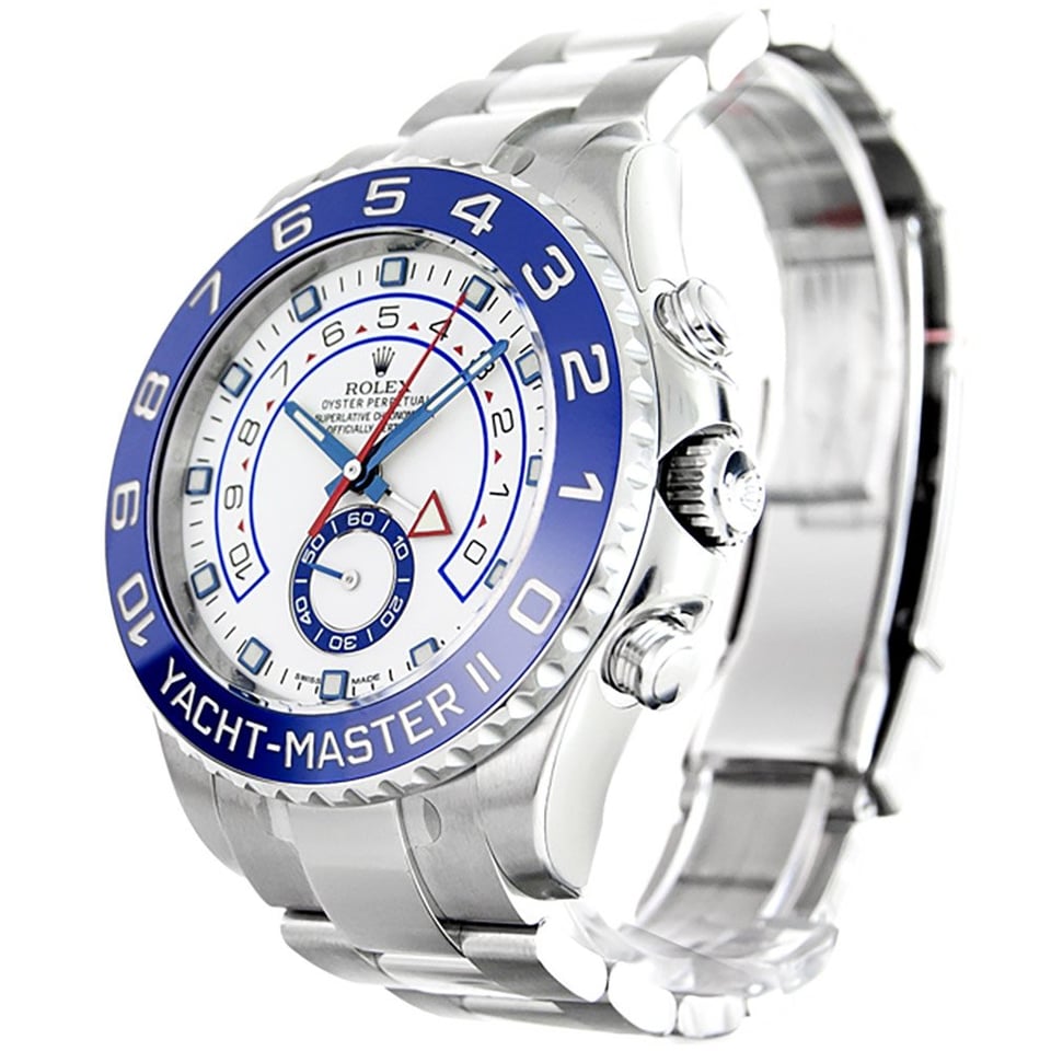 Rolex Yacht-Master 44mm White Dial 116680 view 3