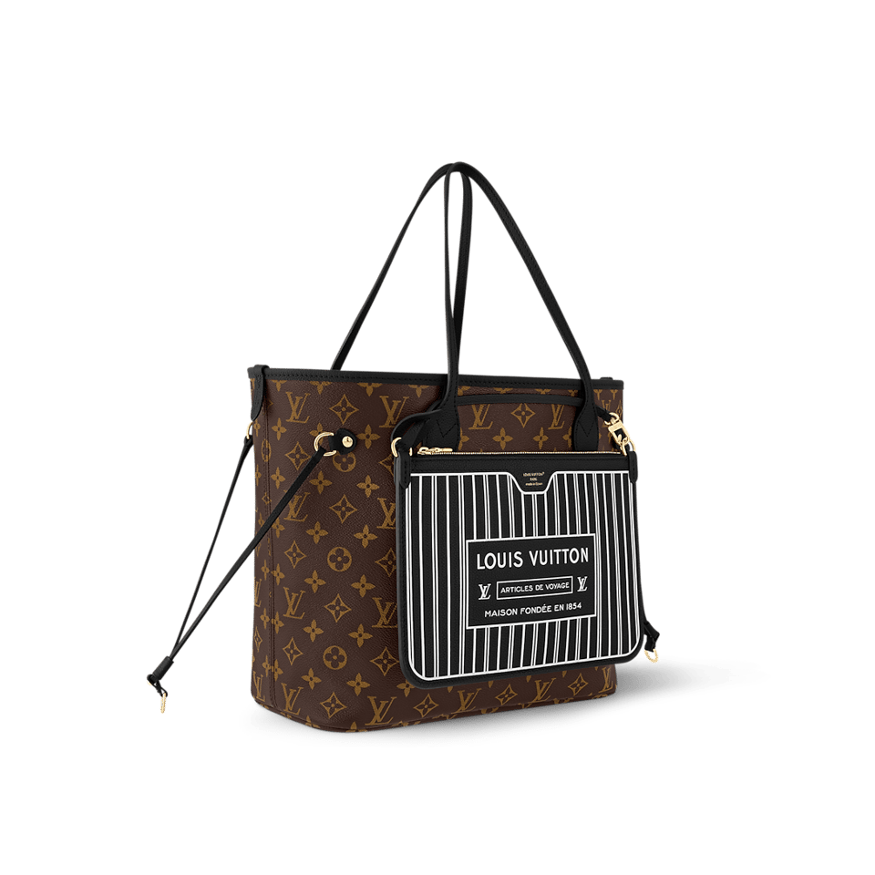 Louis Vuitton New Reversible Neverfull Inside Out Mm Black Cowhide 31cm M11946 view 3