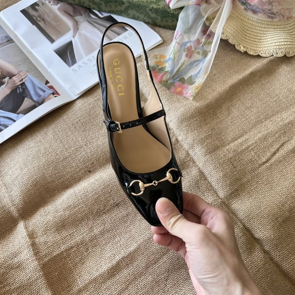 Gucci Women’S Horsebit Pump Black Leather 801893 Bnc80 1000 view 6