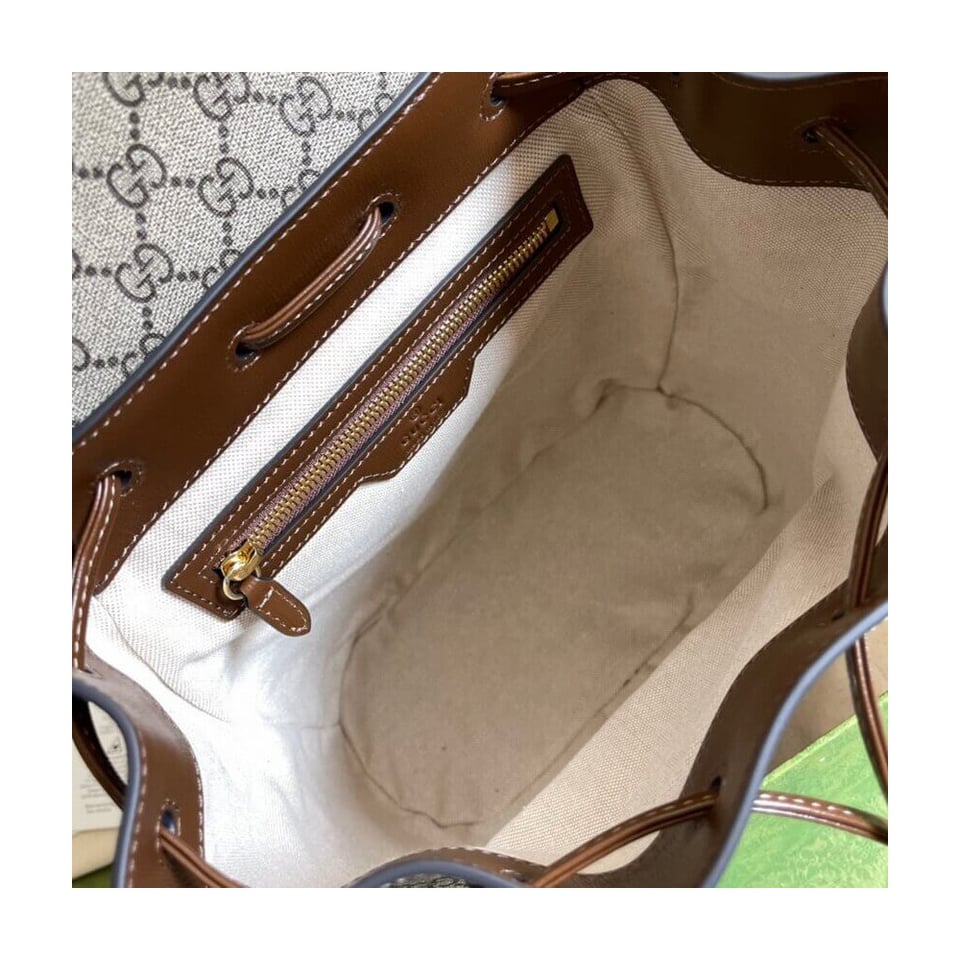 Gucci Backpack with Interlocking G in GG Supreme view 12