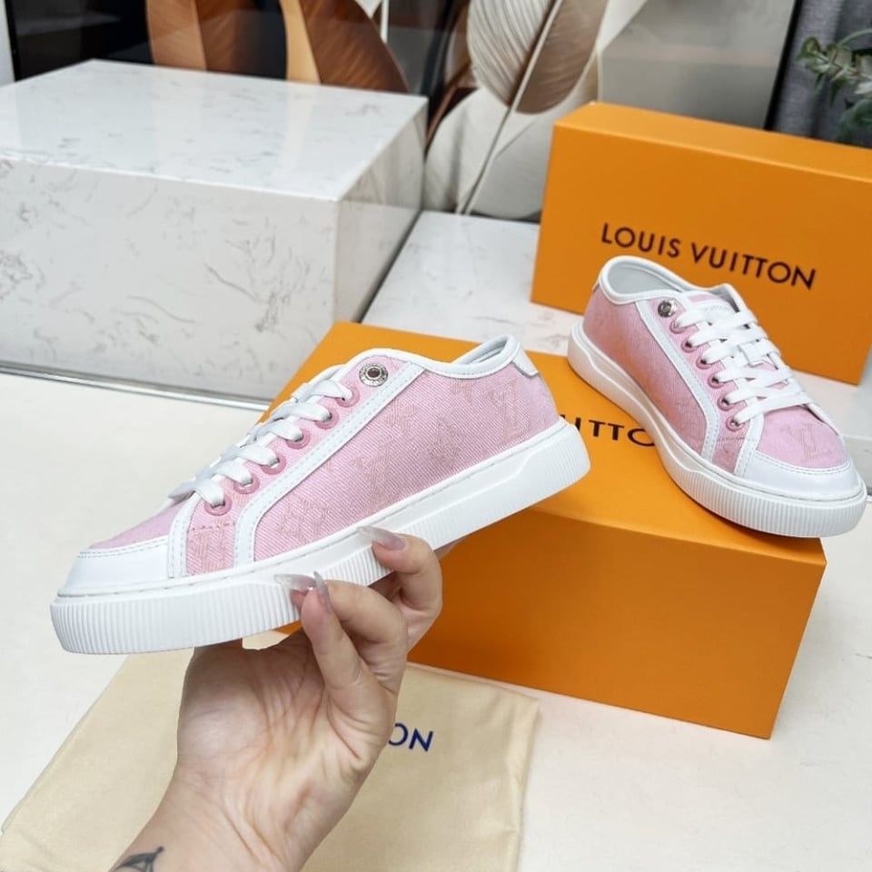 Louis Vuitton Lv Lagoon Sneaker Denim Rose 1Agyfo view 6