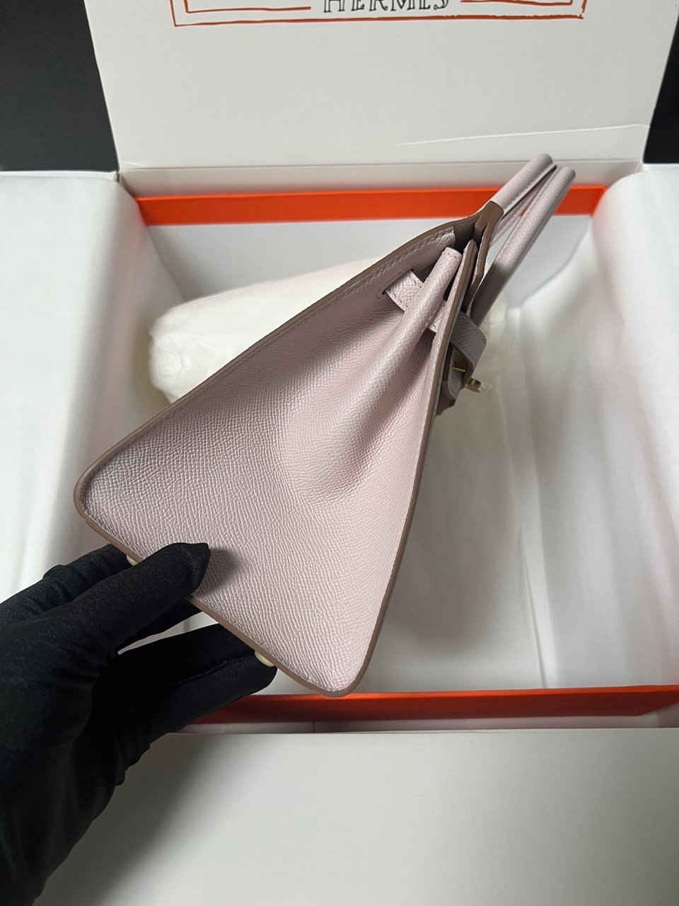 Hermes Birkin Sellier Light Pink Epsom Leather Gold Hardware view 6