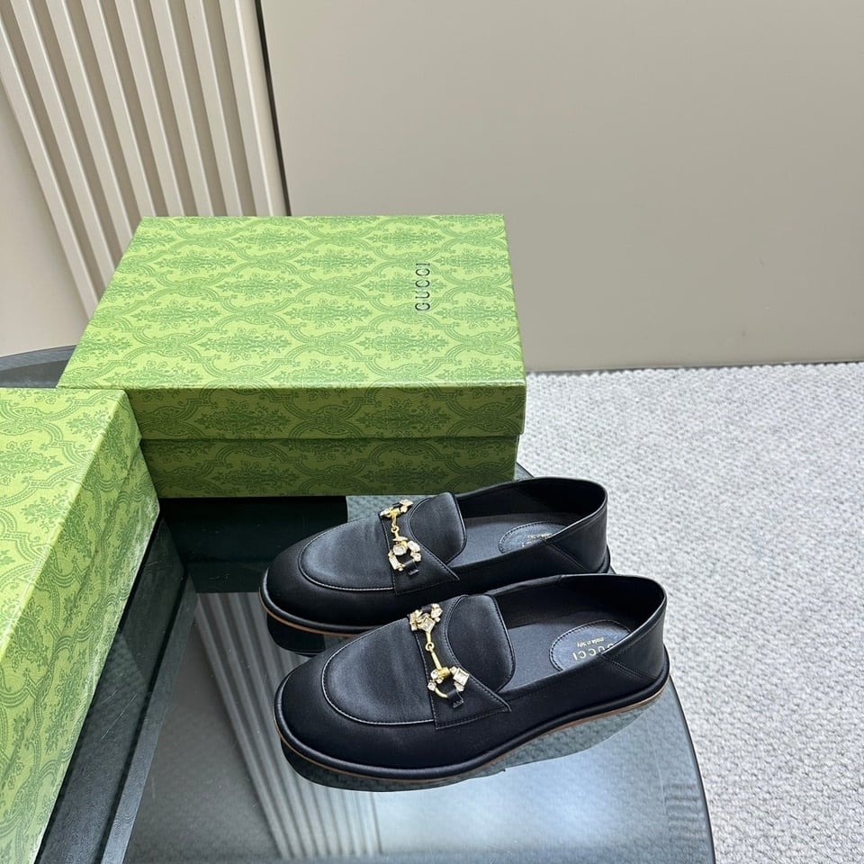 Gucci Women’S Horsebit Loafer With Crystals Black 759780 Knd90 1000 view 7