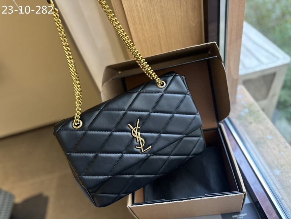Saint Laurent Puffer Bag Black 33Cm view 3