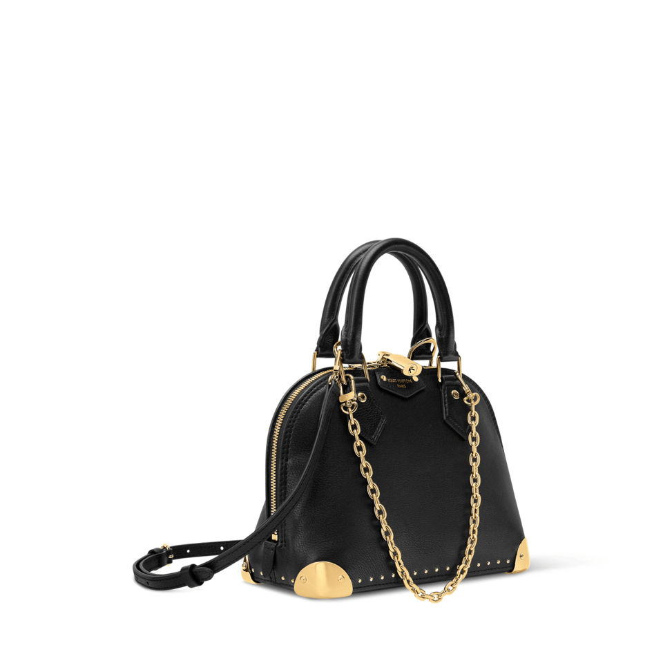 Louis Vuitton Alma Trunk BB Black M29445 22cm/8.7in view 3