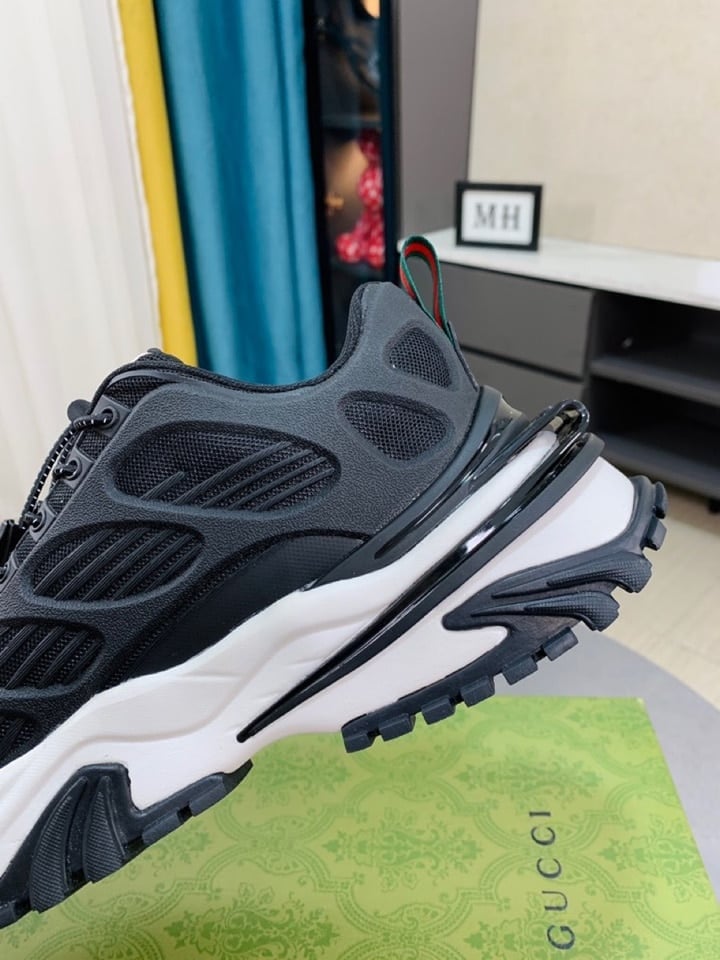 Gucci Gg Men?S Sneaker Rubber Leather Black view 5