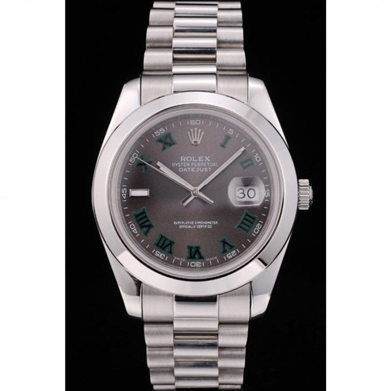 Rolex Datejust 41mm Rhodium Dial 126300 “Wimbledon” Smooth / Oyster view 3