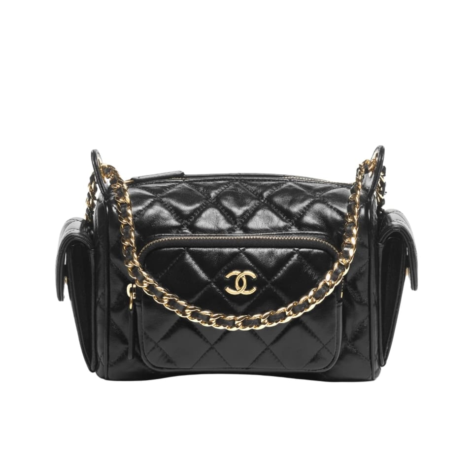 Chanel Small Camera Case Bag Black 23Cm/9.1in As5220 B18234 94305
