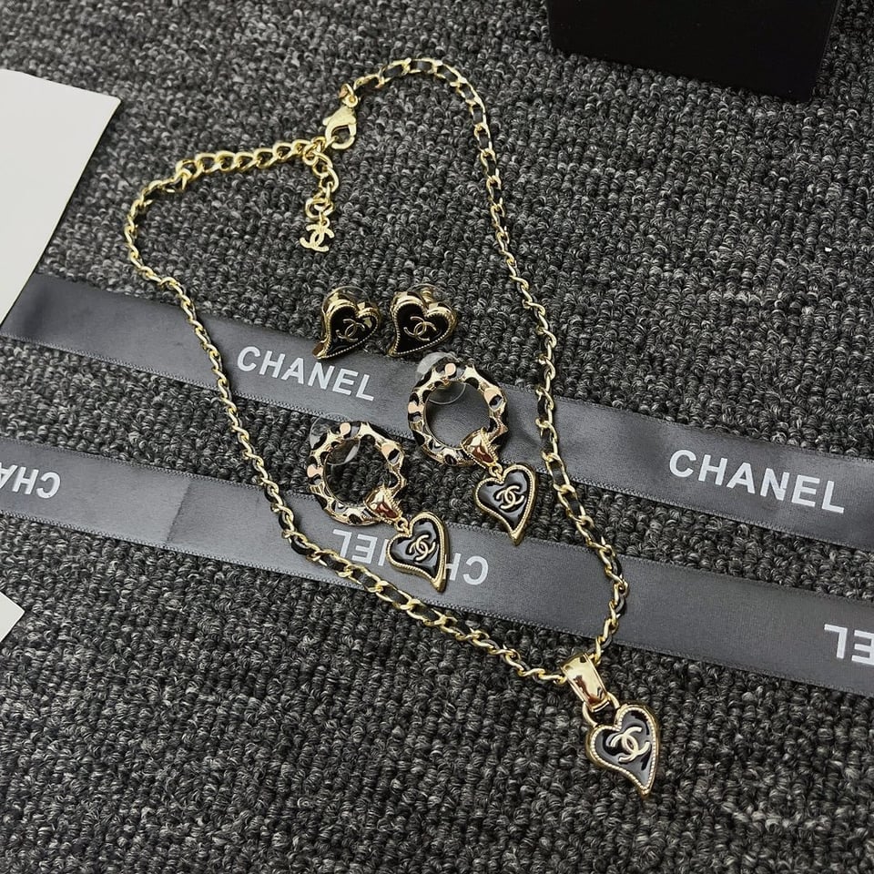 Chanel Classic Love Double C Logo Leopard Round Earrings view 3