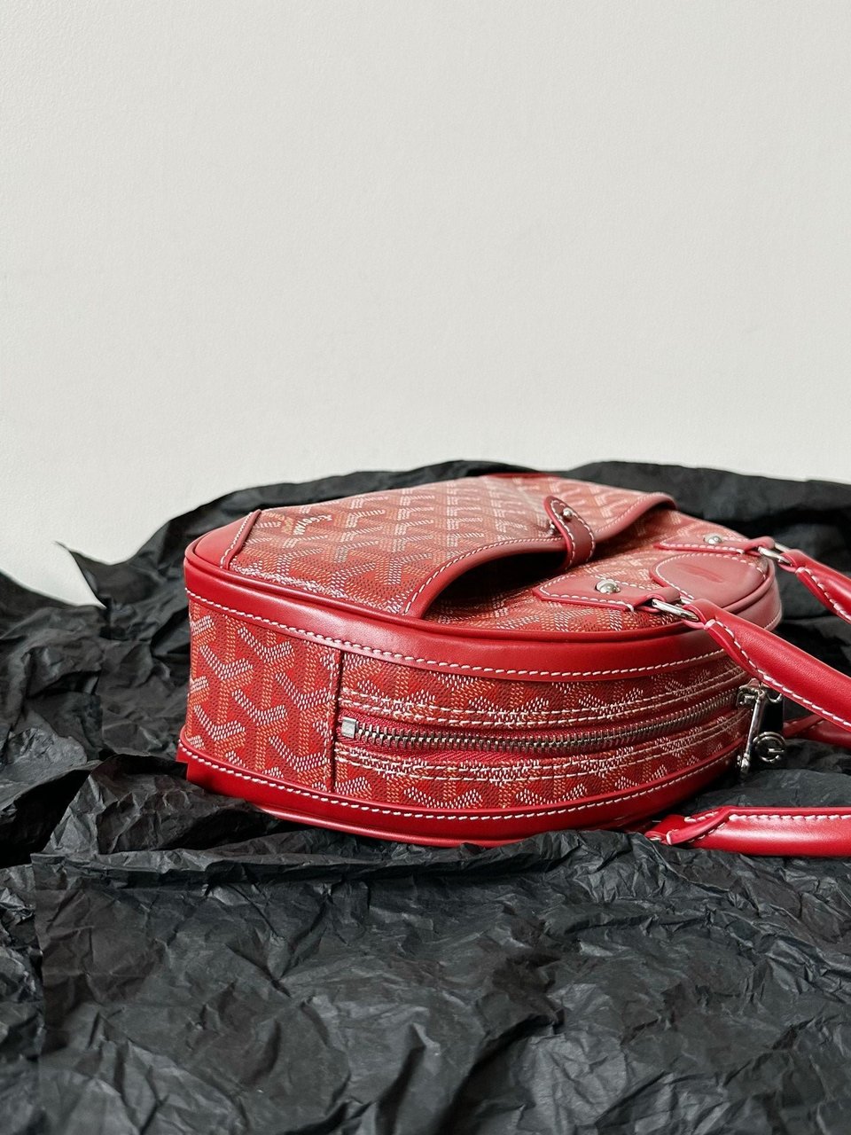 Goyard Goya Bowling Ball Small Red Canvas 27cm view 4