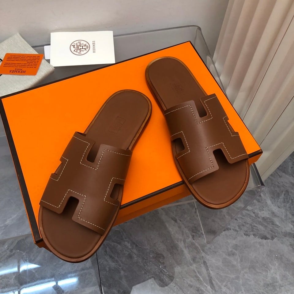 Hermes Izmir Sandal Brown H221826Zha3415 view 4