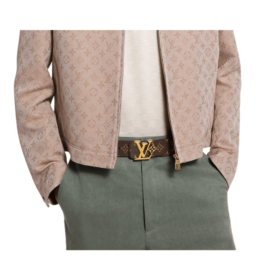 Louis Vuitton LV Monogram Flower 40mm Reversible Men Belt M4061V view 4