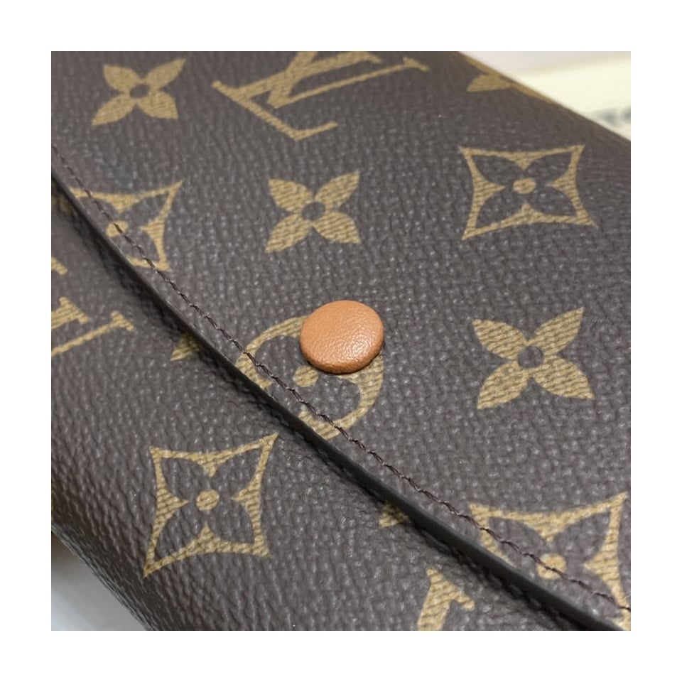Louis Vuitton Monogram Canvas Emilie Wallet Brown view 6