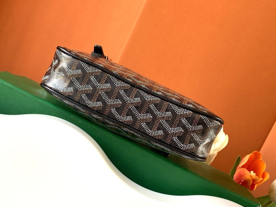 Goyard Yona Bag Coated MM 21Cm Black Canvas view 5