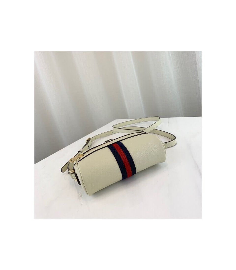 Gucci Ophidia Leather Mini Bag White view 8