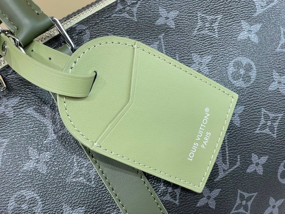 Louis Vuitton LV x TM Keepall Bandoulière 45cm/17.7in Khaki Green M28837 view 8