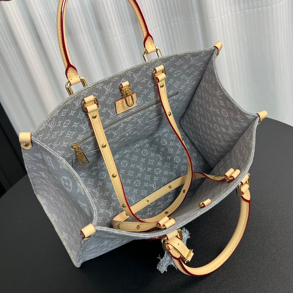 Louis Vuitton OnTheGo MM Bag Washed Grey M13189 32cm/ 12.6in view 13