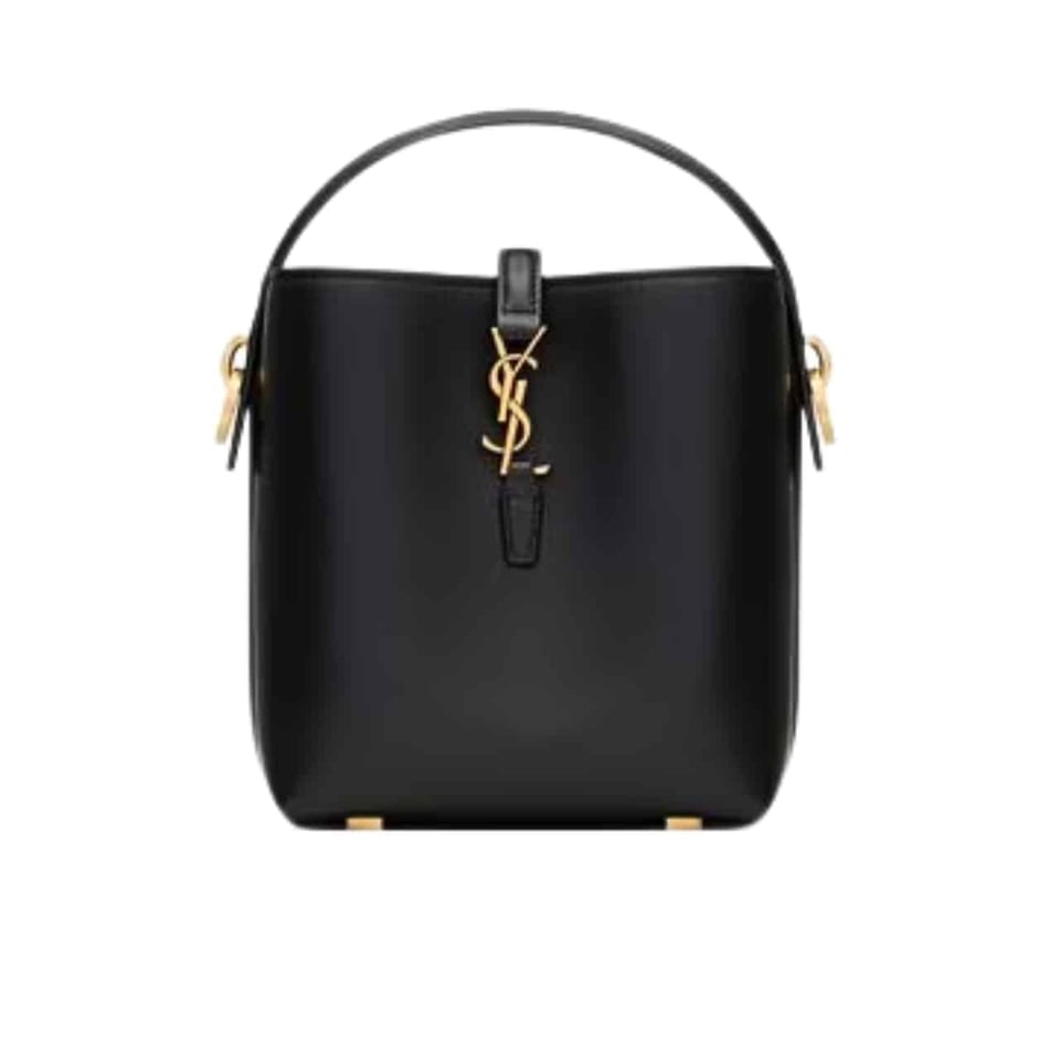 Saint Laurent Le 37 Mini Bag In Shiny Leather Black 15Cm view 2