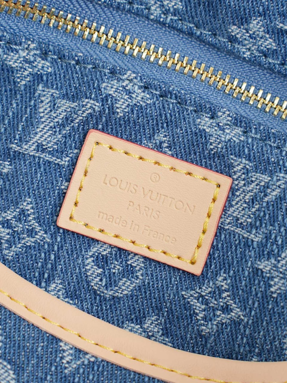Louis Vuitton Carryall Cargo PM Bag Blue Denim 33.5cm M28287 view 6