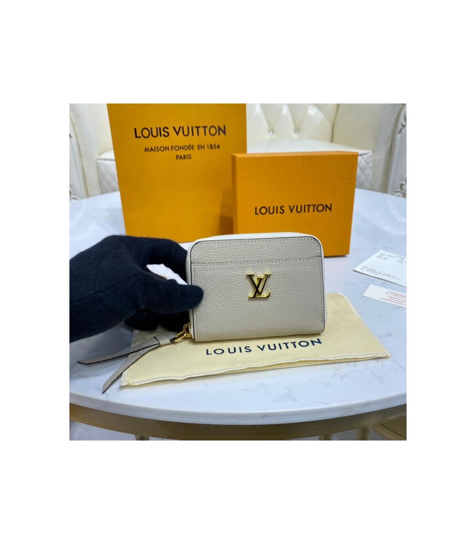 Louis Vuitton Lockme Zippy Coin Purse Greige view 3