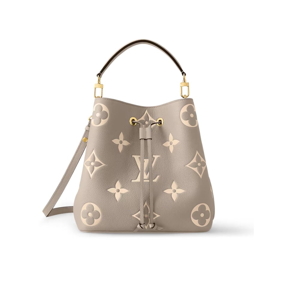 Louis Vuitton Néonoé Mm Bicolor Monogram Empreinte Leather – Women – Handbags Dove/Cream 26cm/ 10.2in view 2