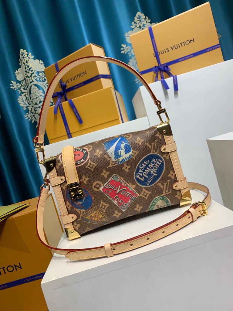 Louis Vuitton MM Monogram Side Trunk view 10