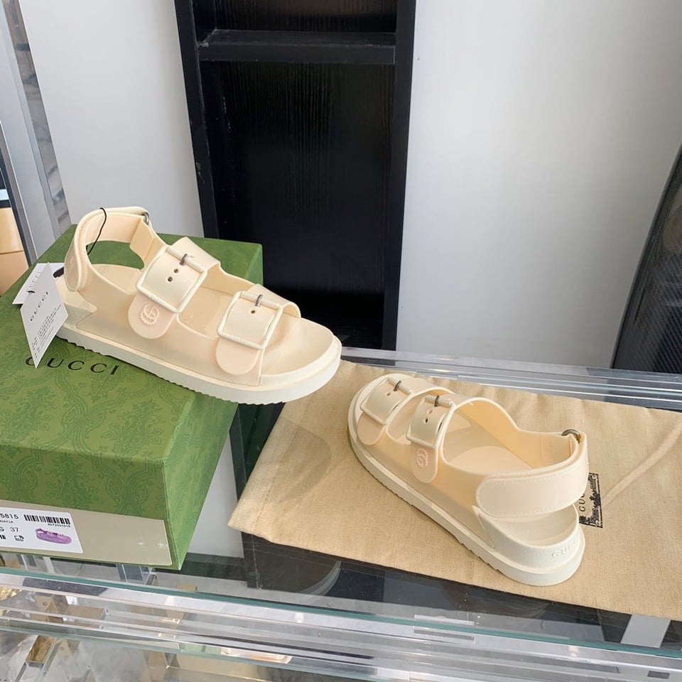 Gucci Women?S Sandal With Mini Double G White 660243 J8700 9050 view 8