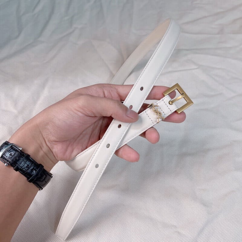 Saint Laurent Monogram Lacquer Leather 3.0cm Belt view 10